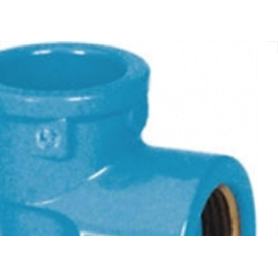 Cotovelo Azul Tigre Liso Rosca 25Mm X 3/4'' - Kit C/20 Cotovelo Azul Tigre Liso Rosca 25Mm X 3/4'' - Kit C/20