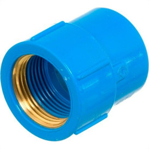 Luva Azul Tigre Liso Rosca Reducao 25Mm X 1/2'' - Kit C/30