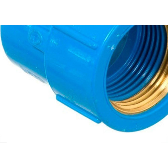 Luva Azul Tigre Liso Rosca Reducao 25Mm X 1/2'' - Kit C/30 Luva Azul Tigre Liso Rosca Reducao 25Mm X 1/2'' - Kit C/30