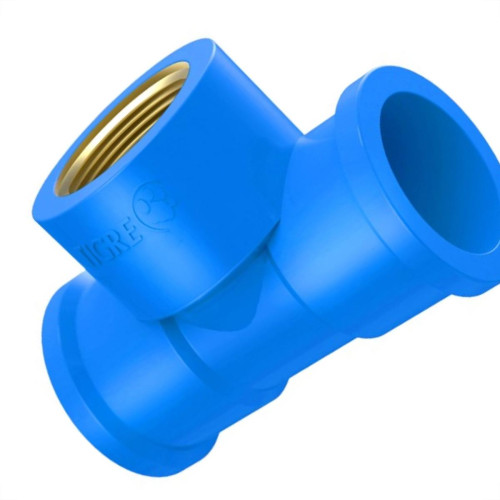 Tee Azul Tigre Liso Liso Rosca 20Mm X 1/2'' - Kit C/20 Tee Azul Tigre Liso Liso Rosca 20Mm X 1/2'' - Kit C/20