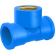 Tee Azul Tigre Liso Liso Rosca 25Mm X 3/4'' - Kit C/15 Tee Azul Tigre Liso Liso Rosca 25Mm X 3/4'' - Kit C/15