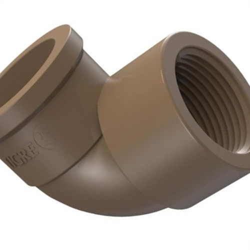 Cotovelo Marrom Tigre Liso Rosca 25Mm X 3/4 - Kit C/40