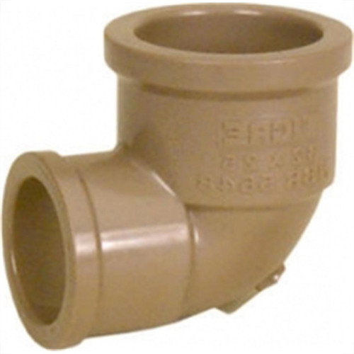 Cotovelo Marrom Tigre Liso Rosca Reducao 25X1/2 - Kit C/20