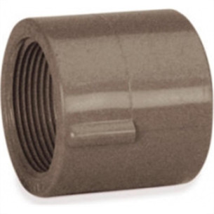 Luva Marrom Tigre Liso Rosca 25Mm X 3/4'' - Kit C/30
