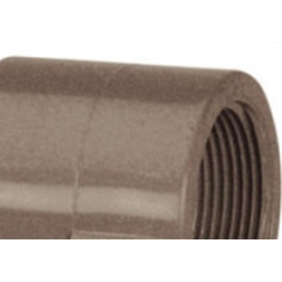 Luva Marrom Tigre Liso Rosca 32Mm X 1'' - Kit C/20 Luva Marrom Tigre Liso Rosca 32Mm X 1'' - Kit C/20