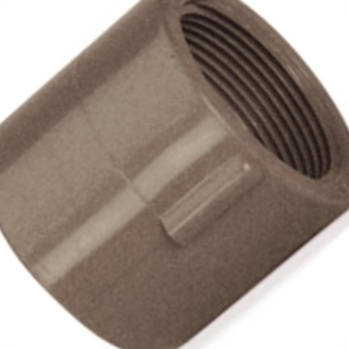 Luva Marrom Tigre Liso Rosca 50Mm X 1.1/2'' - Kit C/10 Luva Marrom Tigre Liso Rosca 50Mm X 1.1/2'' - Kit C/10