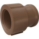 Luva Marrom Tigre Liso Rosca Reducao 25Mmx1/2'' - Kit C/30