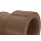 Luva Marrom Tigre Liso Rosca Reducao 25Mmx1/2'' - Kit C/30