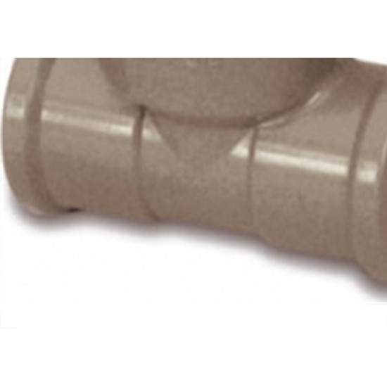 Tee Marrom Tigre Liso Liso Rosca 20Mm X 1/2'' - Kit C/20