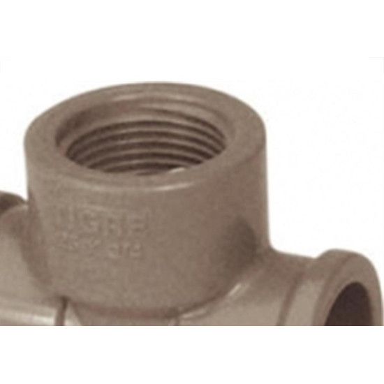 Tee Marrom Tigre Liso Liso Rosca 20Mm X 1/2'' - Kit C/20