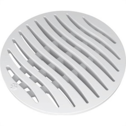 Grelha Plastica Tigre Redonda Branca 10X10 Grelha Plastica Tigre Redonda Branca 10X10