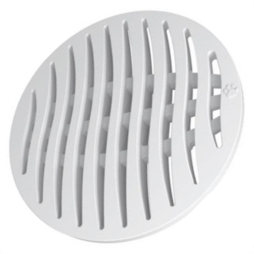 Grelha Plastica Tigre Redonda Branca 10X10 Grelha Plastica Tigre Redonda Branca 10X10