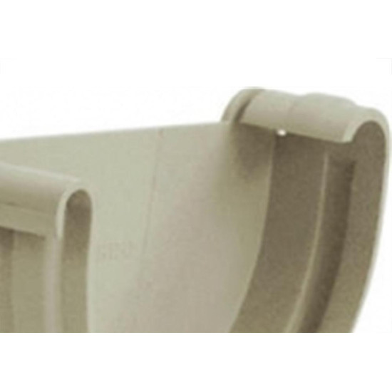 Cabeceira Para Calha Tigre Aquapluv Esquerda 125Mm Cabeceira Para Calha Tigre Aquapluv Esquerda 125Mm