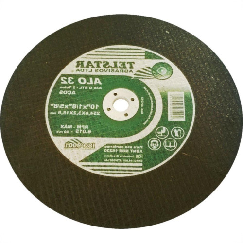 Disco De Corte Para Ferro Telstar 10 X 1/8 X 5/8 2 Telas 301212 - Kit C/5 