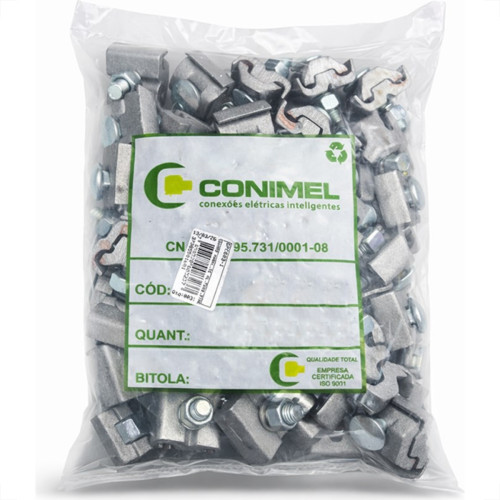 Conector Paralelo Com Pasta Conimel Egpc601-2 - Kit C/50 