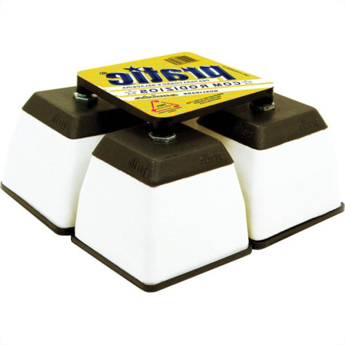 Pe Geladeira/Fogao Plastico Quadrado Pratic Branco Pe Geladeira/Fogao Plastico Quadrado Pratic Branco