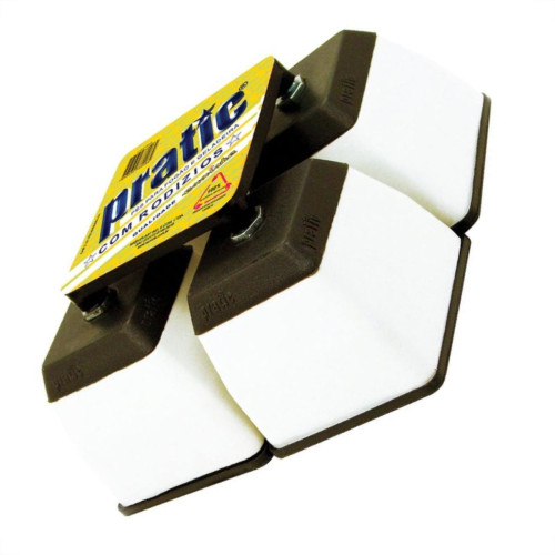 Pe Geladeira/Fogao Plastico Quadrado Pratic Branco Pe Geladeira/Fogao Plastico Quadrado Pratic Branco