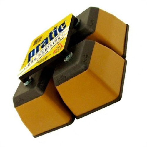 Pe Geladeira/Fogao Plastico Quadrado Pratic Bege Pe Geladeira/Fogao Plastico Quadrado Pratic Bege