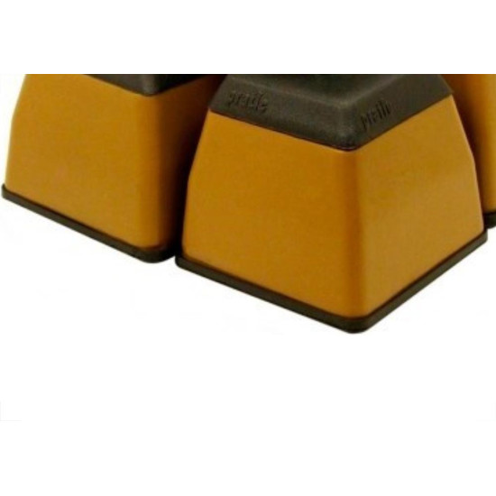 Pe Geladeira/Fogao Plastico Quadrado Pratic Bege Pe Geladeira/Fogao Plastico Quadrado Pratic Bege