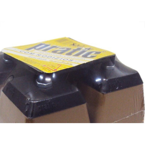 Pe Geladeira/Fogao Plastico Quadrado Pratic Caramelo Pe Geladeira/Fogao Plastico Quadrado Pratic Caramelo