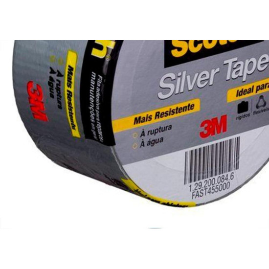 Fita Silver Tape 3M 45Mm X 5M Cinza Hb004557912 Fita Silver Tape 3M 45Mm X 5M Cinza Hb004557912