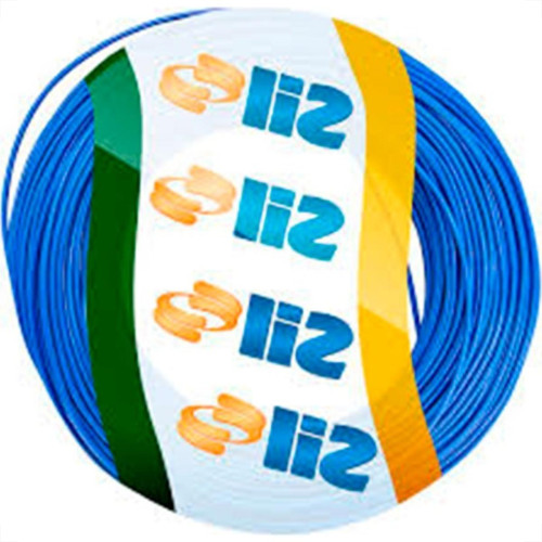 Fio Cabinho Flexivel Sil 4,0 Azul 100M