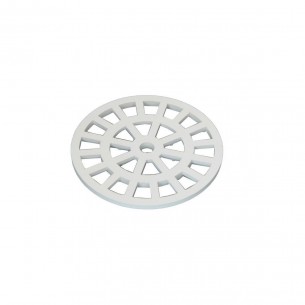 Grelha Plastica Dacunha Redonda Branca 10X10 