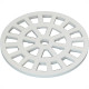 Grelha Plastica Dacunha Redonda Branca 10X10 