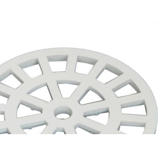 Grelha Plastica Dacunha Redonda Branca 10X10 