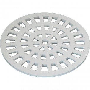 Grelha Plastica Dacunha Redonda Branca 15X15 