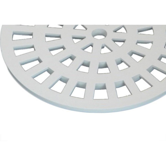 Grelha Plastica Dacunha Redonda Branca 15X15 