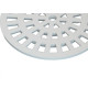 Grelha Plastica Dacunha Redonda Branca 15X15 