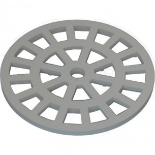 Grelha Plastica Dacunha Redonda Cromada 10X10 