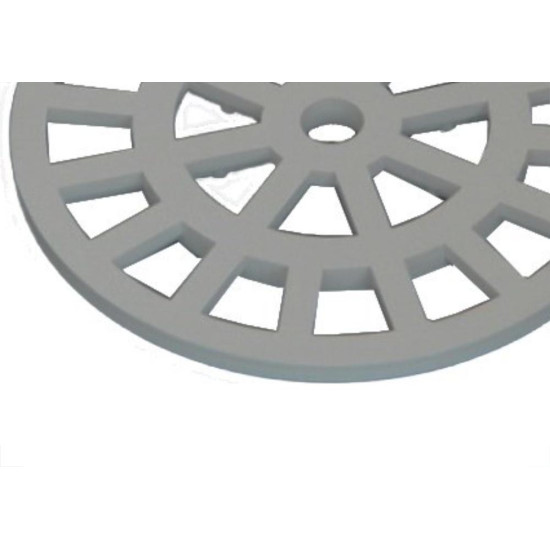 Grelha Plastica Dacunha Redonda Cromada 10X10 