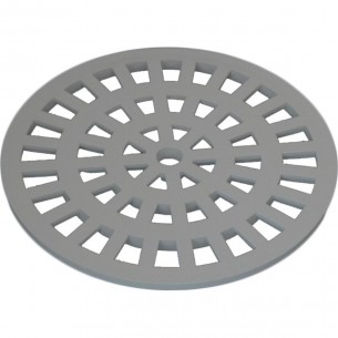 Grelha Plastica Dacunha Redonda Cromada 15X15 