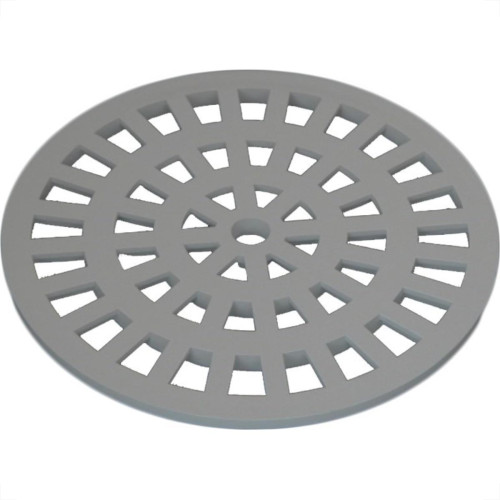 Grelha Plastica Dacunha Redonda Cromada 15X15 