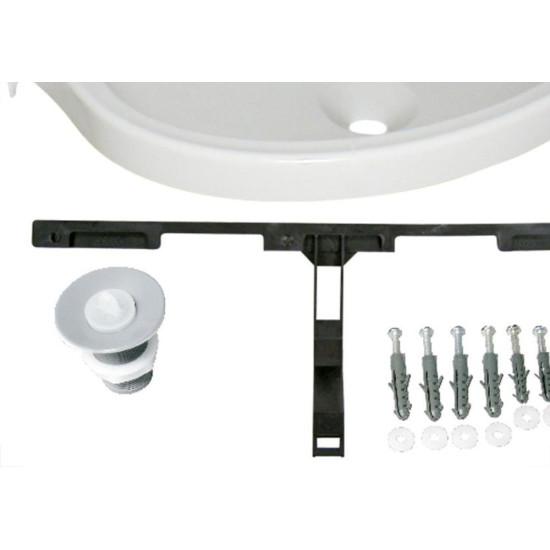 Lavatorio Plastico Astra Grande 48,5 X 39 Retangular Branco Lv3*Br1