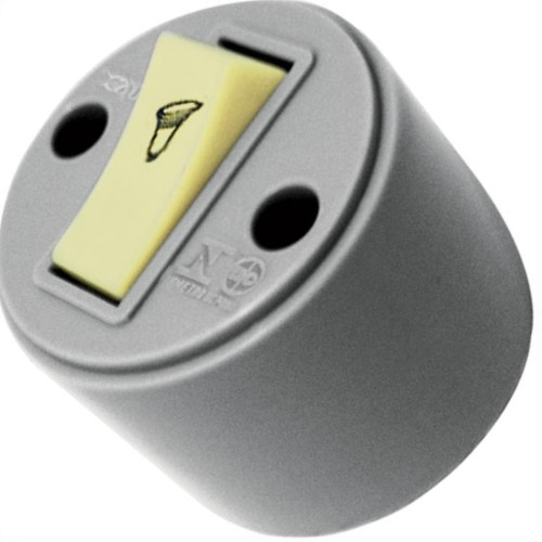 Interruptor Externo Perlex ''X'' Redondo 1 Campainha 1085 Interruptor Externo Perlex ''X'' Redondo 1 Campainha 1085