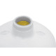 Kit C/5 - Plafonier Pvc Perlex Branco Redondo Soquete Pvc... Kit C/5 - Plafonier Pvc Perlex Branco Redondo Soquete Pvc...