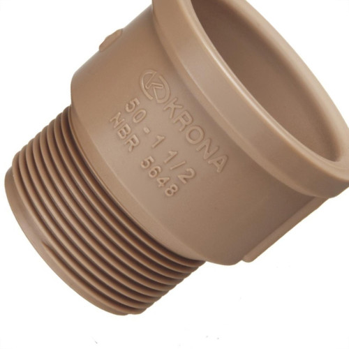 Adaptador Marrom Krona Soldavel Curto 25X3/4 331 - Kit C/50 Adaptador Marrom Krona Soldavel Curto 25X3/4 331 - Kit C/50
