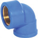 Cotovelo Azul Krona Liso Rosca 25Mm X 3/4'' 498 - Kit C/20 Cotovelo Azul Krona Liso Rosca 25Mm X 3/4'' 498 - Kit C/20