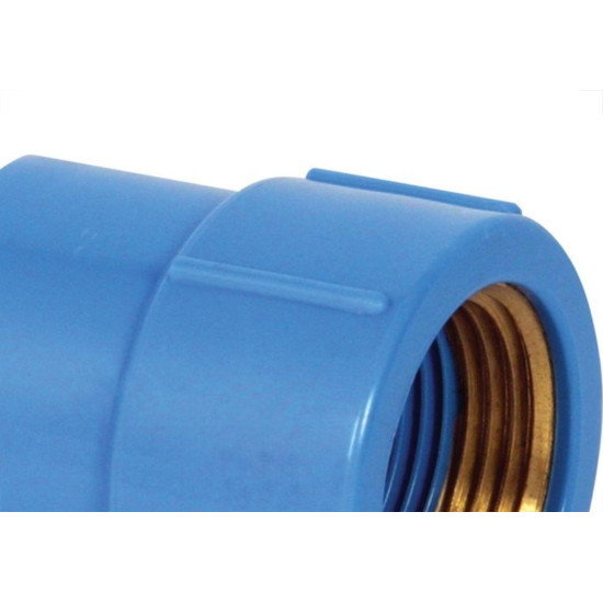 Luva Azul Krona Liso Rosca 20Mm X 1/2'' 501 - Kit C/20 Luva Azul Krona Liso Rosca 20Mm X 1/2'' 501 - Kit C/20