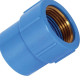 Luva Azul Krona Liso Rosca 25Mm X 3/4'' 502 - Kit C/20 Luva Azul Krona Liso Rosca 25Mm X 3/4'' 502 - Kit C/20