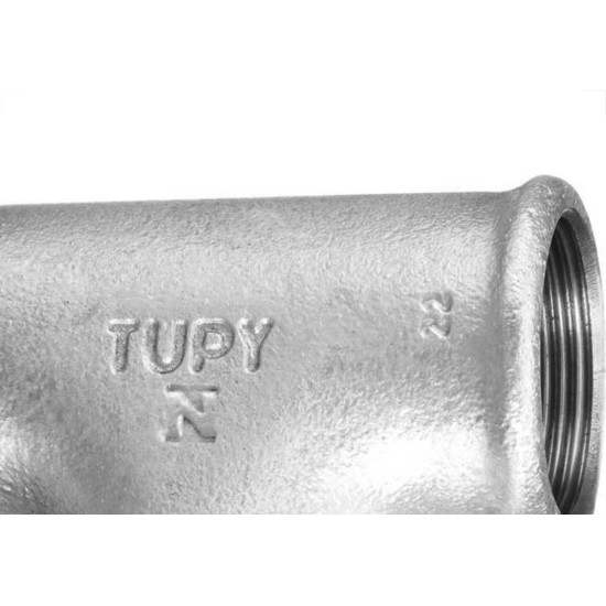 Tupy Tee Ferro Galvanizado G 1.1/2X1.1/2 Tupy Tee Ferro Galvanizado G 1.1/2X1.1/2