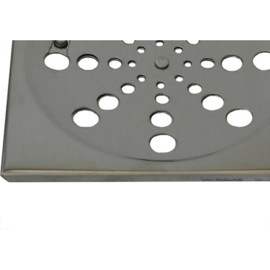 Grelha Inox Dacunha Quadrada 15Cm Com Fecho 