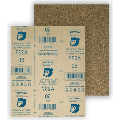 Lixa Madeira Norton 50 A237 - Kit C/50