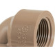 Cotovelo Marrom Krona Liso Rosca 20Mm X 1/2 483 - Kit C/30 Cotovelo Marrom Krona Liso Rosca 20Mm X 1/2 483 - Kit C/30