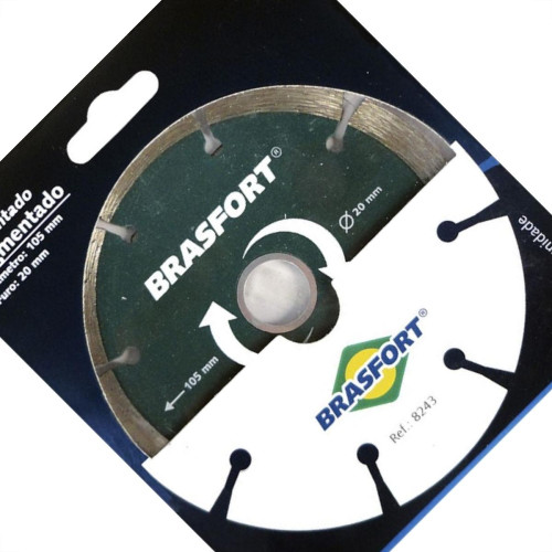 Disco Diamantado Brasfort Segmentado Seco 105Mm 8243 Disco Diamantado Brasfort Segmentado Seco 105Mm 8243