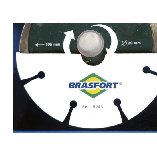 Disco Diamantado Brasfort Segmentado Seco 105Mm 8243 Disco Diamantado Brasfort Segmentado Seco 105Mm 8243