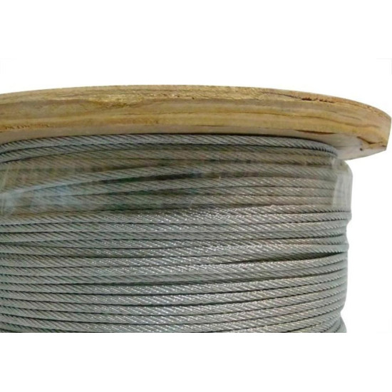 Cabo Aco Siva 6X 7 6,40Mm 1/4 200M 3Caa01459 Cabo Aco Siva 6X 7 6,40Mm 1/4 200M 3Caa01459